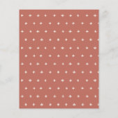 Boho Floral Rainbow Any Age Birthday Budget Uitnod Flyer (Achterkant)