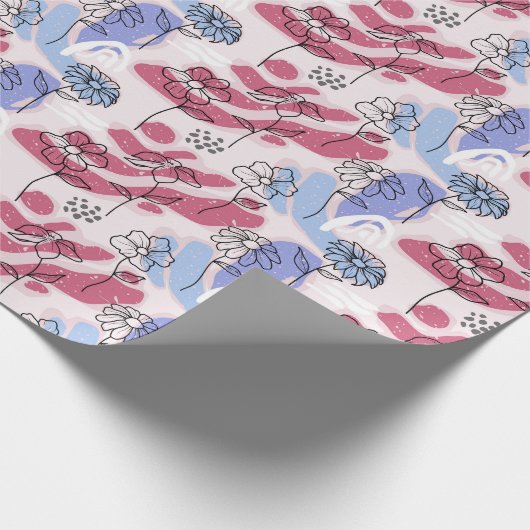  Boho Floral-rapping papier (Hoek)