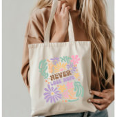 Boho Floral Retro verliest nooit de hoop Tote Bag