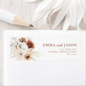 Boho Floral Return Address Label (Insitu)
