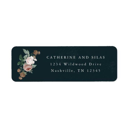 Boho floral Return Label (Voorkant)