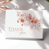 Boho Floral Roze Sinaasappels Baby shower Bedankkaart