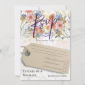 Boho Floral RSVP Kaart (Voorkant)