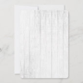 Boho Floral Rustic Birthday Uitnodiging (Achterkant)