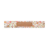 Boho Floral Rustic Fall Wedding Uitnodigingen Wikkel (Vlak)