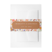 Boho Floral Rustic Fall Wedding Uitnodigingen Wikkel (Voorkant Voorbeeld)