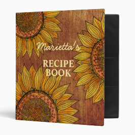  Boho Floral Rustic Sunflower Custom Recipe 1" Multomap