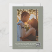 Boho Floral Sage Green Botanical Save The Date (Achterkant)