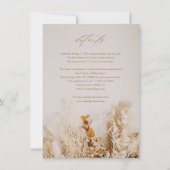 Boho Floral Script Wedding Details (Voorkant)