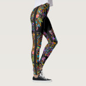 Boho Floral Side Stripe Leggings (Rechts)