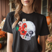 Boho Floral Skull T-Shirt