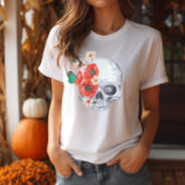 Boho Floral Skull T-Shirt