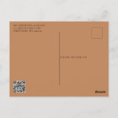 Boho Floral Skull Westerne bruiloft Save the Date Briefkaart (Achterkant)