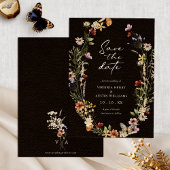 Boho Floral slaat de datum op Save The Date
