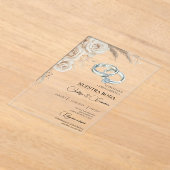 Boho Floral Spanish Wedding Invitation Acryl Uitnodigingen (Laagn)