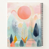 Boho Floral Spiral Notitieboek - Custom (Achterkant)