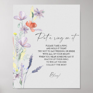 Boho Floral spring heeft een ring op het poster ge