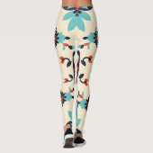  Boho Floral Star Pattern Leggings (Achterkant)
