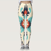  Boho Floral Star Pattern Leggings (Voorkant)