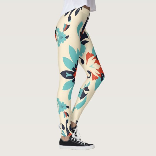  Boho Floral Star Pattern Leggings (Rechts)