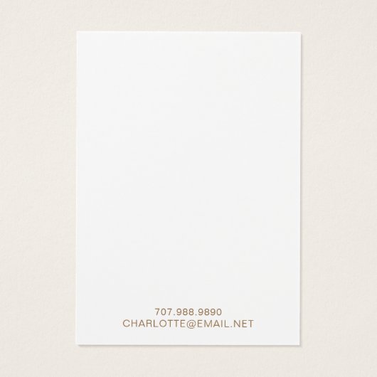 Boho Floral Stud die juwelen Visitekaartje (Achterkant)