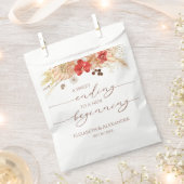 Boho Floral | Sweet Ending Nieuw Begin Bruiloft Bedankzakje (Geknipt)