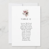 Boho Floral Table Number (Zetel) (Voorkant)