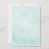 Boho Floral Teepee | Uitnodiging van de partij Bir (Achterkant)