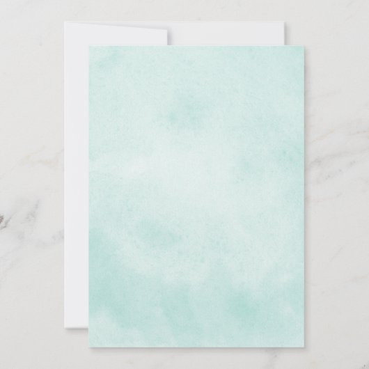 Boho Floral Teepee | Uitnodiging van de partij Bir (Achterkant)