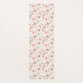 Boho Floral Terracotta Modern Personalized Yogamat (Achterkant)