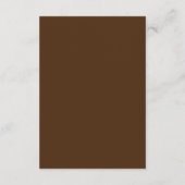 Boho Floral Terracotta Wedding Details Informatiekaartje (Achterkant)