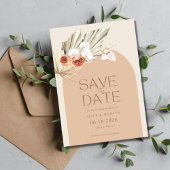 Boho Floral Terracotta Wedding Save the Date
