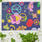 Boho floral theedoek (Gevouwen)