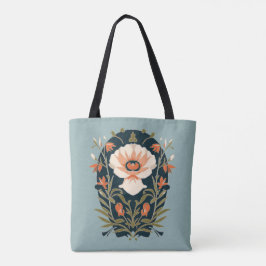 Boho Floral Tote Bag