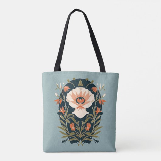 Boho Floral Tote Bag (Achterkant)