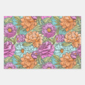  Boho Floral trouwdag Inpakpapier Vel (Voorkant 2)