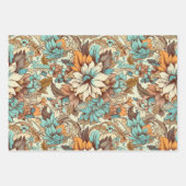  Boho Floral trouwdag Inpakpapier Vel (Voorkant 3)