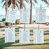 Boho Floral Trouwtafel Teken Gast Zitting Grafiek Programmakaart