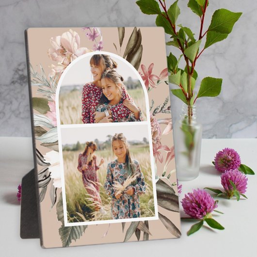  Boho Floral Twee Foto Plaque Fotoplaat