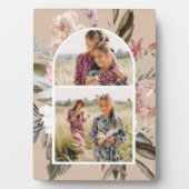  Boho Floral Twee Foto Plaque Fotoplaat (voorkant)