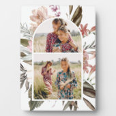  Boho Floral Twee Foto Plaque Fotoplaat (voorkant)