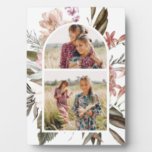 Boho Floral Twee Foto Plaque Fotoplaat