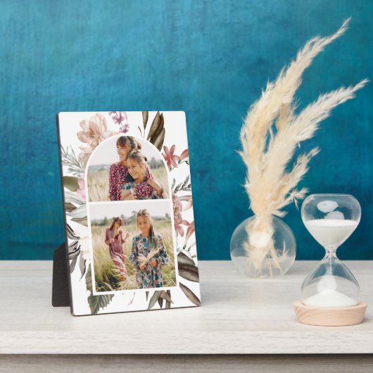  Boho Floral Twee Foto Plaque Fotoplaat (Zijkant)