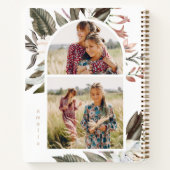 Boho Floral Two Photo and Name Notitieboek (Achterkant)