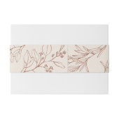 Boho Floral Uitnodigingen Wikkel (Achterkant Voorbeeld)