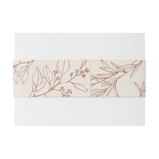 Boho Floral Uitnodigingen Wikkel (Achterkant Voorbeeld)