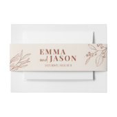 Boho Floral Uitnodigingen Wikkel (Voorkant Voorbeeld)