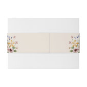 Boho Floral Uitnodigingen Wikkel (Achterkant Voorbeeld)