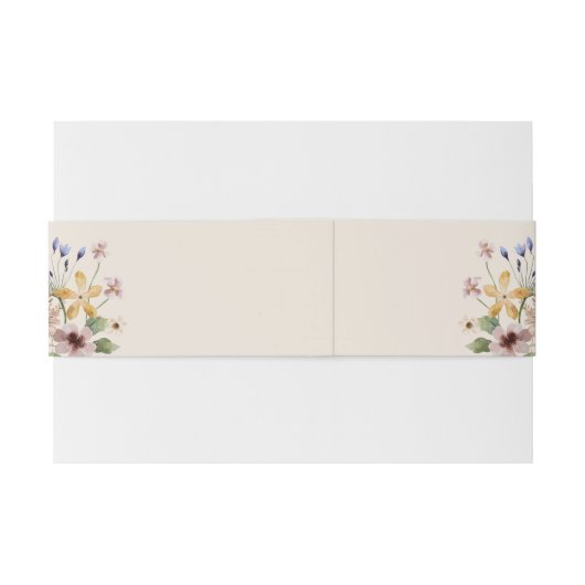  Boho Floral Uitnodigingen Wikkel (Achterkant Voorbeeld)