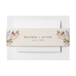  Boho Floral Uitnodigingen Wikkel